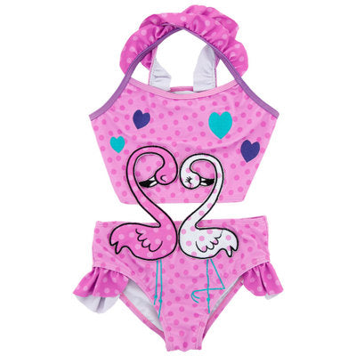 Kids Baby Girls cute Cartoon Bikini Swimsuit