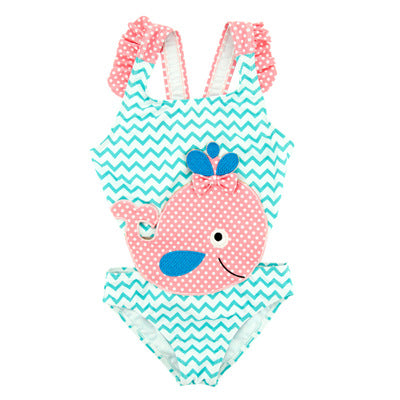 Kids Baby Girls cute Cartoon Bikini Swimsuit