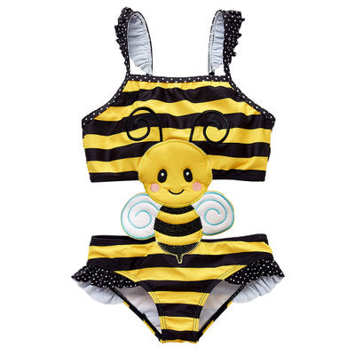 Upopby Cute Kids Baby Girls Cartoon Bikini Swimsuit