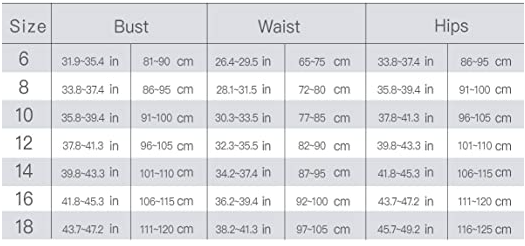 Upopby Belly Swimsuit Size and parameters