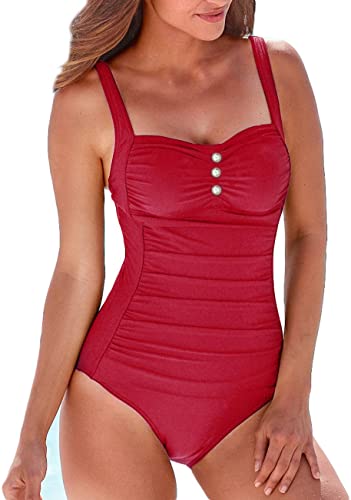 Upopby Retro Belly One-Piece Swimsuit
