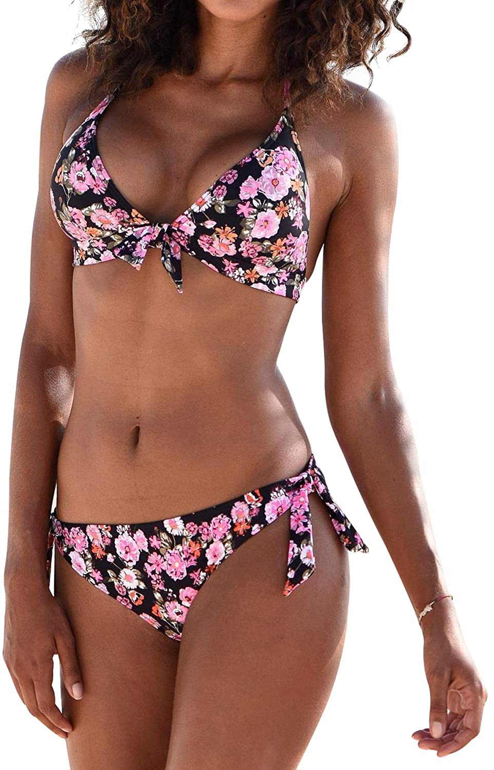 Upopby Triangle Sling Bikini Set Push Up Two-piece Swimsuit show