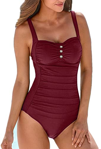 Upopby Retro Belly One-Piece Swimsuit