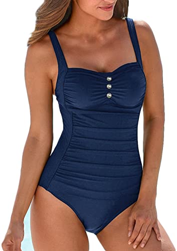 Upopby Retro Belly One-Piece Swimsuit