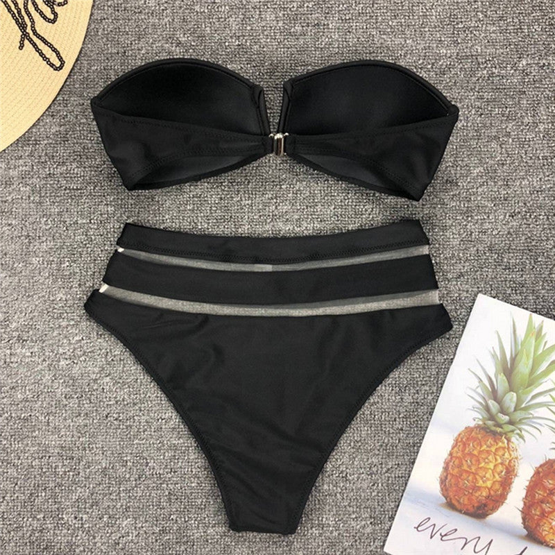 high waist bikini hollow bikini 