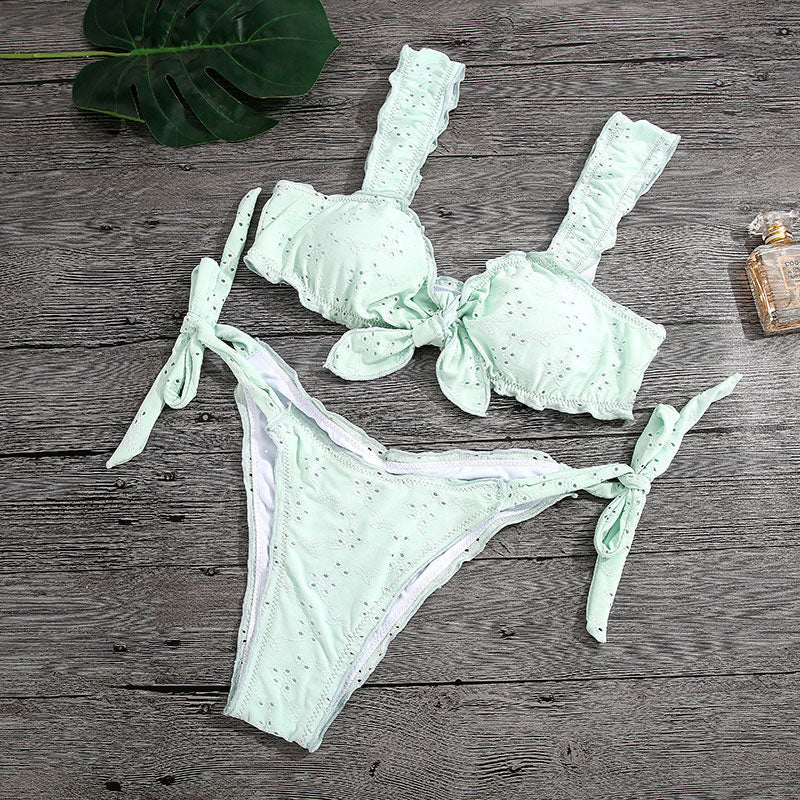 green bikini set