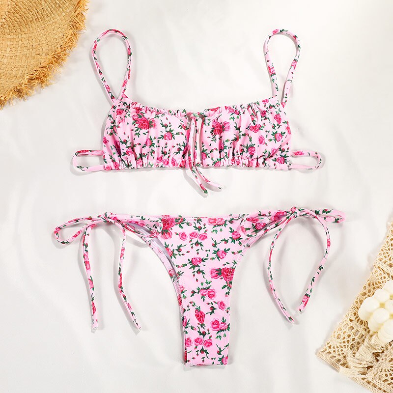 string bikini set details show