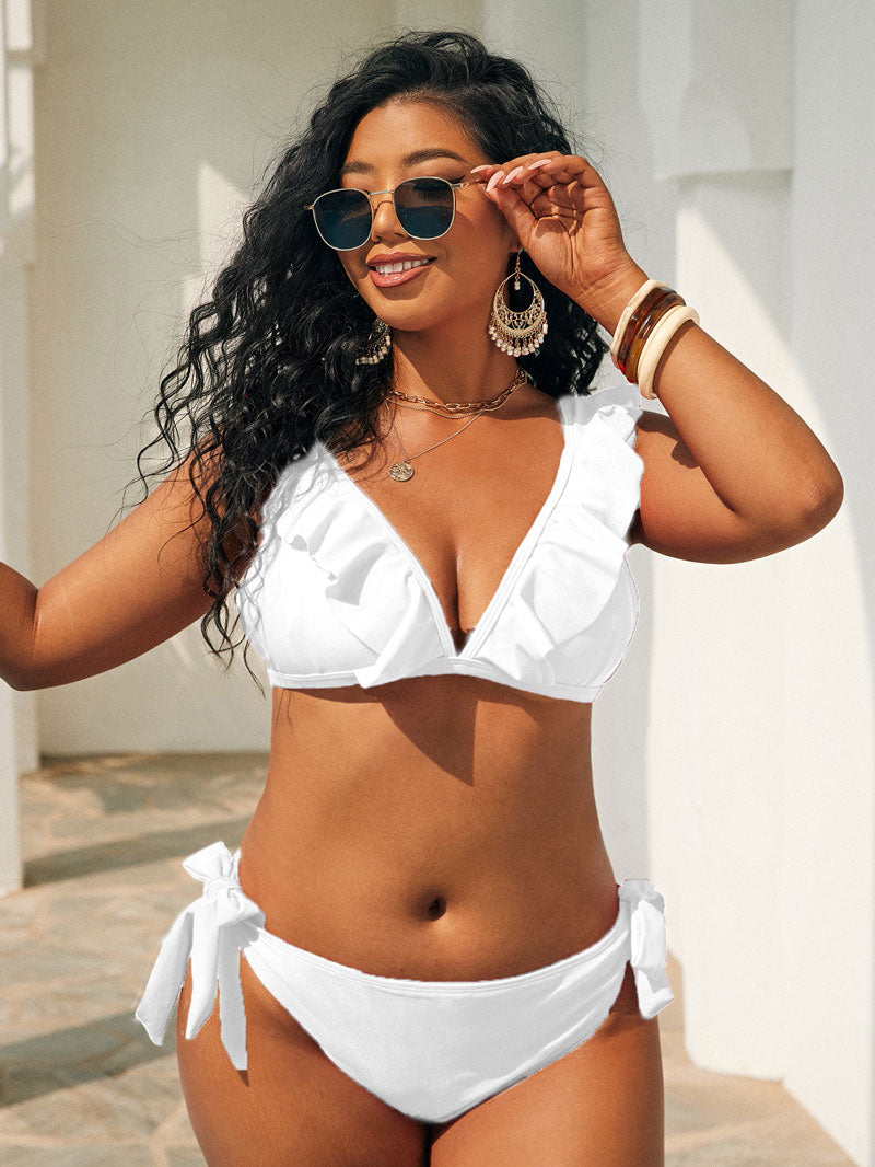white color bikini set
